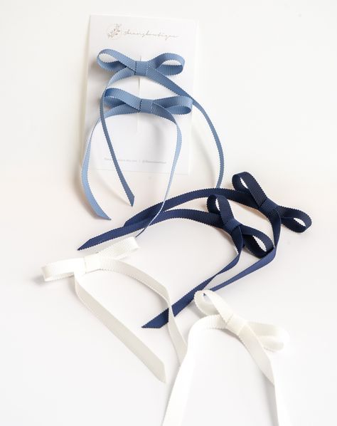 I'm excited to announce that the first grosgrain/petersham ribbon bow is now launched in my Etsy shop! You can purchase as singles, pairs or sets. Made with Japanese recycled polyester, these #daintyhairbows have a classic silhouette. It goes well with both adults and kids. Come snatch a pair (or two!) for yourself! #grosgrainribbon #ribbonhairbows #petershamribbon #japanesefabrics #handmadehairbows Handmade Hair Bows, Ribbon Hair Bows, Ribbon Bow, Classic Silhouette, Ribbon Bows, Grosgrain Ribbon, Hair Bows, The First, Product Launch