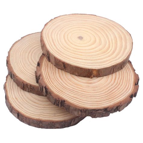 PRICES MAY VARY. Diameter: approx 7-8 inch; Thickness: approx 0.8 inch; Package contains 6 pcs pine tree discs; Material:unpainted round blank pine wood, pre-sanded and polished Wood slices are dried and polished on both sides, so the surface is smooth and the outer edges are wrapped with the bark；some wood bark may fall partially from the slices; Can be used in Wedding decoration, Centerpieces and so on; 6Pack 7“-8” Round Rustic Woods Slices Unfinished Wood Great for Weddings Centerpieces Craft Wood Slice Centerpieces, Large Wood Slices, Wood Tree Slice, Centerpiece Craft, Wood Bark, Wooden Log, Tree Slices, Wooden Slices, Craft Wood