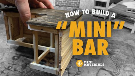 Miniature Bar, Diy Kids Furniture, Red Brick Walls, Red Brick Wall, Cinder Blocks, Diy Doll Miniatures, Doll House Crafts, Wood Carving Designs, Awesome Videos