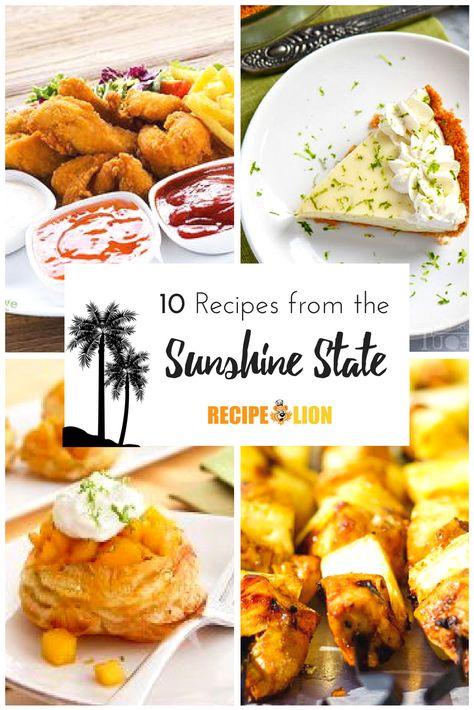 Florida Recipes: 10 Recipes from the Sunshine State: Break out your sunscreen for these summery Florida recipes! #florida #recipes #tropical Florida Recipes, America Food, Florida Food, State Foods, Famous Recipe, Food And Recipes, Fair Food Recipes, Entree Recipes, Seafood Restaurant