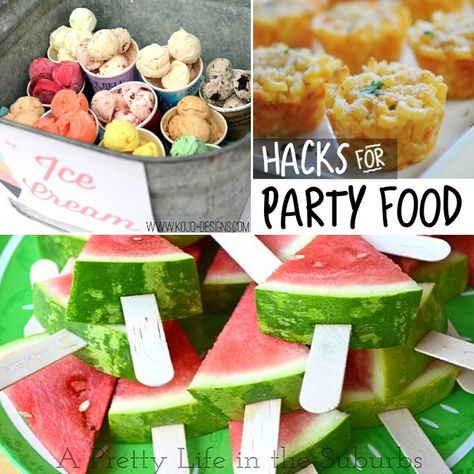 21 Super Summer Party Tips - Kids Activities Blog Outdoor Birthday Party Food, Party Food Hacks, Summer Party Snacks, Super Seventeen, Birthday Bonfire, Bonfire Ideas, Outdoor Party Foods, Watermelon Sticks, Summer Kids Party