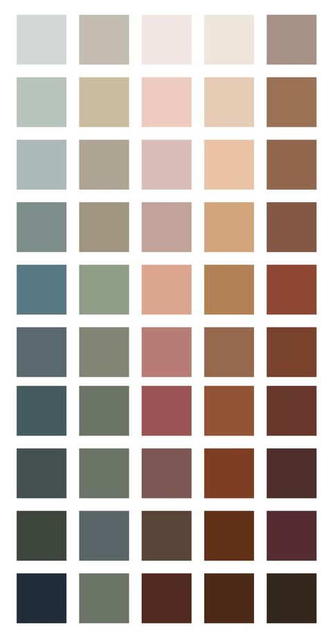 Earth Tone Color Palette, Color Design Inspiration, Earth Tone Color, House Color Palettes, Color Schemes Colour Palettes, Color Palette Design, Paint Colors For Home, Color Stories, Colour Scheme