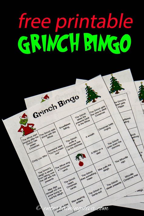 For an easy Christmas game, try this free printable Grinch bingo that is holiday fun for the whole family no matter what their age. Grinch Day Activities 4th Grade, Grinch Christmas Games, Grinch Bingo, Grinch Printable, Christmas Games To Play, Fun Family Christmas Games, Christmas Gift Exchange Games, The Grinch Movie, Gift Exchange Games