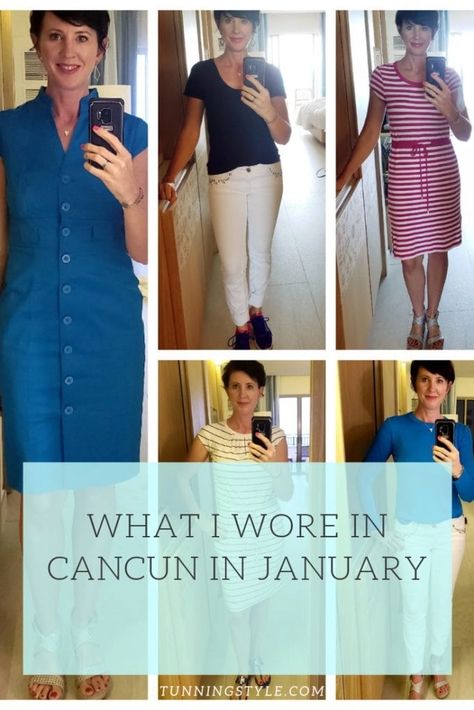 What I Wore in Cancun in January - Stunning Style January Outfits, Wardrobe Solutions, Stunning Style, Tory Burch Sandals, Weather Wear, Blue Sandals, What To Pack, Months In A Year, Favorite Dress