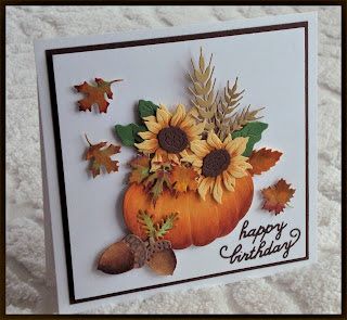 Fall Birthday Cards Diy, Diy Fall Birthday Cards, Fall Themed Birthday Cards, Thanksgiving Card Ideas Handmade, October Birthday Cards, Fall Birthday Card Ideas, Thanksgiving Cards Handmade Ideas, Sunflower Cards Handmade, Thanksgiving Homemade Cards