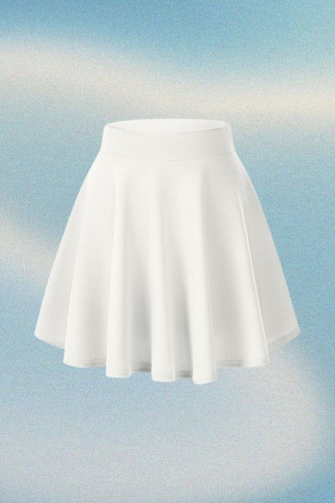 Solid color and a-line design pleated skirt, simple but classical. A fashion item which will never be out of date. With double-stitched flared bottom hem, the flow is perfect as you walk and looks really well when sitting. #amazon #amazonfinds #skirt #mini #pleated #flaredbottem #skater #y2k #white Mini Skater Skirt, Skirt Mini, Womens Basic, Amazon Finds, Line Design, Pleated Skirt, Fashion Item, Skater Skirt, Coco