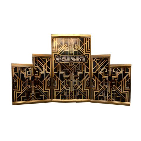 Great Gatsby Backdrop, Gatsby Backdrop, Great Gatsby Party Decorations, Gatsby Event, Backdrop Panels, 1920s Decor, Gatsby Party Decorations, Art Deco Cards, Harlem Nights