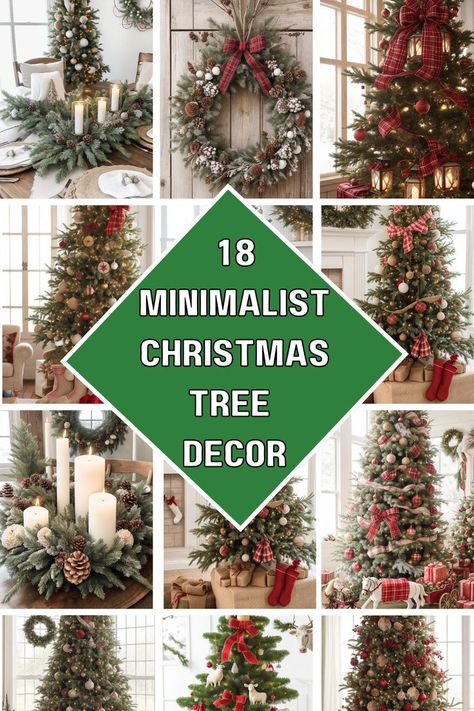 Simple, handcrafted wooden trees, stars, or animals, often in neutral tones or light wood finishes. Farmhouse Christmas Tree Decor Ideas, White And Black Christmas Tree, Minimalist Christmas Tree Decor, Farmhouse Christmas Tree Decor, White And Black Christmas, Christmas Tree Inspiration Simple, Elegant Christmas Tree Decorations, Wooden Trees, Black Christmas Tree