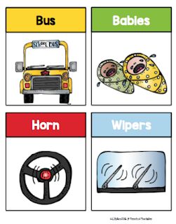 Wheels on the Bus Printable- Updated file added 10 more pages ~ Preschool Printables Transportation Preschool Activities, Zoo Phonics, Bus Crafts, The Wheels On The Bus, Life Cycle Craft, Apple Lessons, Phonics Cards, Transportation Preschool, Preschool Circle Time