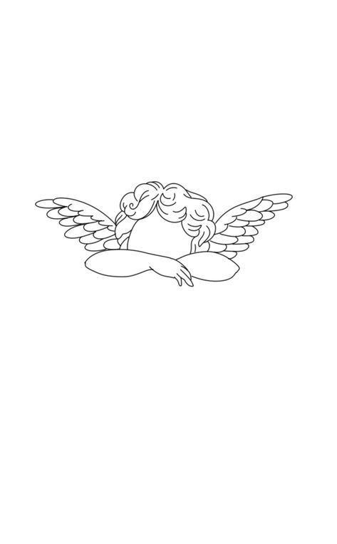 Small Angel Tattoo, Natur Tattoo Arm, 12 Tattoos, Traditional Tattoo Flowers, Cherub Tattoo, Girl Back Tattoos, Small Pretty Tattoos, Angel Tattoo Designs, Cute Tiny Tattoos