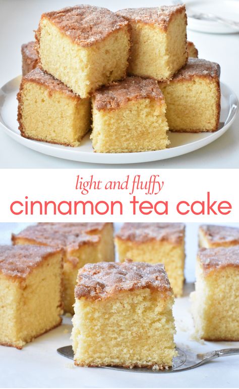 Cakes For Afternoon Tea, Snack Cake Recipes, Tea Cake Recipe, Cinnamon Tea Cake, Snacking Cake, Tea Cakes Recipes, Afternoon Tea Recipes, Cinnamon Tea, Cinnamon Cake