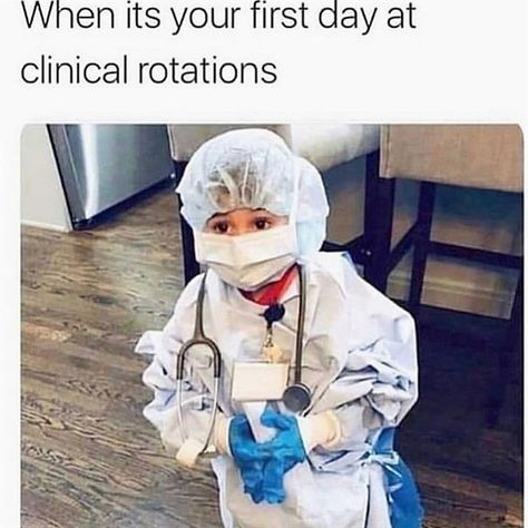 I was pretty nervous to start each new rotation and especially the first rotation. My recommendation is to google most common cases in "family medicine" "ER etc. Literally if you look up the way to diagnosis the disease states and treatments you will know a good majority of the cases. You'll be surprised how often these weird presentations always end up being one of the more common cases.  #physicianassistant #paschool #pastudent #nursepractitioner #nurse #murse #nursingstudent #doctor #medstude Nerdy Nurse, Doctor Quotes Medical, Medical Memes, Nursing Care Plan, Med School Motivation, Medical School Motivation, Medicine Student, Medical School Inspiration, Student Humor