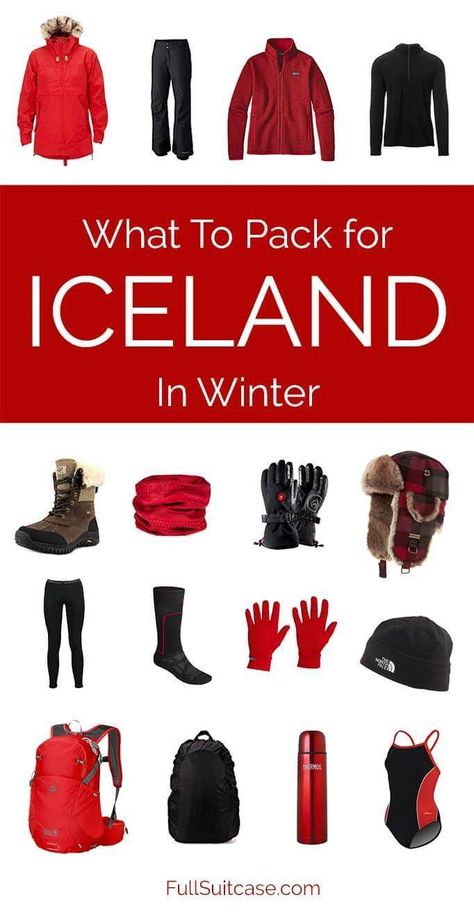 What To Pack When Traveling, Iceland In December, Iceland In January, Iceland In November, What To Wear In Iceland, What To Pack For Iceland, Winter Vacation Packing List, Iceland Packing List, Winter Vacation Outfits