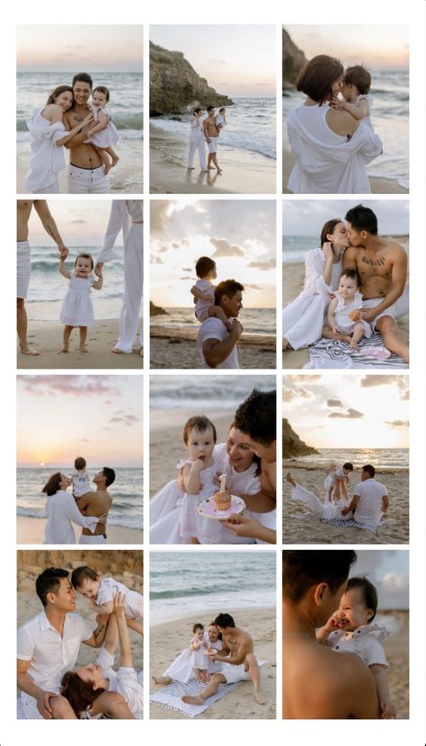 Family Photo Shoot At The Beach, Family Pics Beach, Family Photo Shoot Beach Baby, Vacation Pictures Family, Editorial Family Beach Photoshoot, 1 Year Beach Photoshoot, Family Photoshoot By The Sea, Family Photoshoot At The Beach, First Birthday Photo Shoot Beach