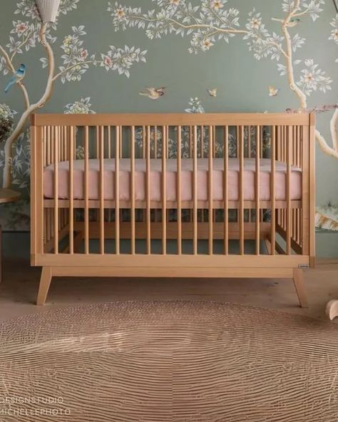 Crib spotlight! Meet the Soho 3-in-1 Convertible Crib in Natural. a classic open Scandinavian design with mid-century modern lines to complement any room style. Sturdy inclined legs tuck beneath a strong frame and all four walls allow easy air circulation. With three mattress positions available, you can easily adjust the bed heights to match your baby’s growth from newborn to toddler. #nurseryfurniture #instagood #modernnurseryfurniture #nurserydecoration #nurserydecorideas #baby #babyplan... Baby Safe Paint, Brown Crib, Modern Nursery Furniture, Duck Nursery, Toddler Bed Set, Crib Toddler Bed, Nursery Theme, Carseat Canopy, Toddler Beds