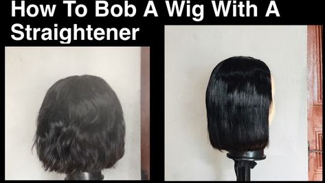 A Bob, What To Use, Short Bob Wigs, Bob Wig, Short Wigs, Short Bob, Bob Wigs, Bob Hairstyles, Straight Hairstyles