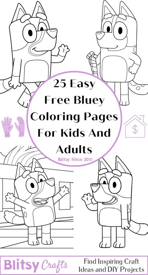 Bluey Coloring Pages, Minecraft Coloring Pages, Free Kids Coloring Pages, Preschool Coloring Pages, 2nd Birthday Party Themes, Cartoon Coloring Pages, Fun For Kids, Coloring Pages To Print, Cute Coloring Pages