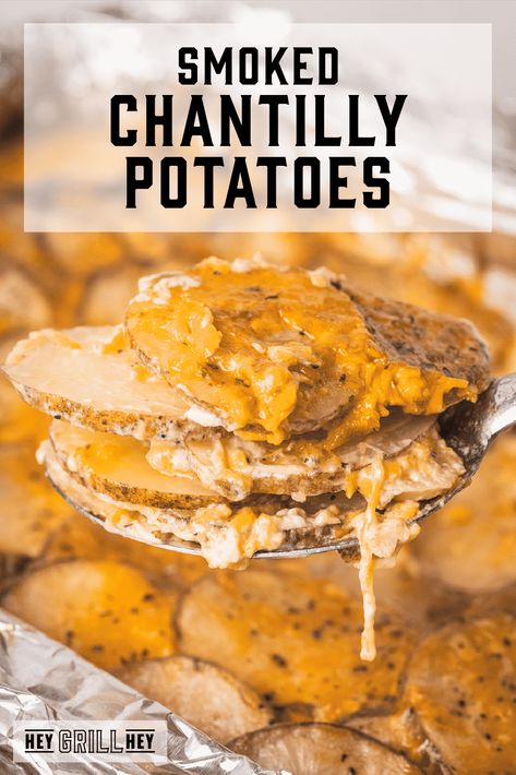 Pit Boss Potatoes, Smoker Potatoes Recipes, Pellet Grill Potatoes, Smoked Potatoes Recipes, Smoked Potatoes In Smoker, Smoker Potatoes, Chantilly Potatoes, Smoker Sides, Holiday Potatoes