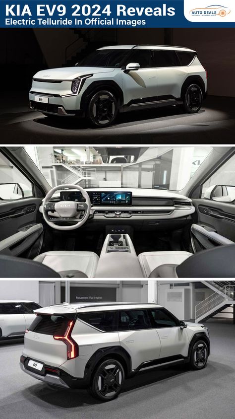 KIA EV9 2024 Reveals As Electric Telluride In Official Images https://autodeals.pk/blog/kia-ev9-reveals-as-electric-car-in-official-images/ #KIA #kiaev9 #ElectricVehicles #newcar #autodeals Kia Ev9 Suv, Kia Electric Car, Kia 2024, Kia Suv, 2024 Cars, Kia Vehicles, Kia Ev9, Electric Car Design, Kia Car