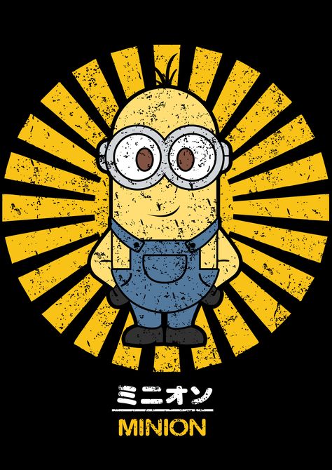 Wear this Minions Kevin Retro Vintage t-shirt as part of a costume or casual clothing. Minions Merchandise, Minion T Shirt, Tshirt Prints, Cartoons Characters, Cartoon Graphics, Funny Cartoon Characters, Graphic Tshirt Design, Tshirt Design, Casual Clothing