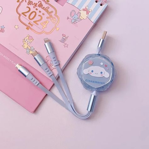 Hello Kitty 3-in-1 Quick Charge Cable Sanrio Kuromi Cinnamoroll for Micro Type-C USB Kawaii Lightning Portable Car Charger - AliExpress 26 Sanrio Portable Charger, Apple Types, Kuromi Cinnamoroll, Hello Kitty Sanrio, Cable Cars, Cable Car, Sanrio Kuromi, Portable Charger, Car Charger