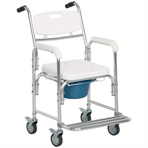 Faster shipping. Better service Shower Commode Chair, Bedside Commode, Toilet Chair, Transport Chair, Commode Chair, Rolling Chair, Wheelchair Accessories, Over Toilet, Shower Chair