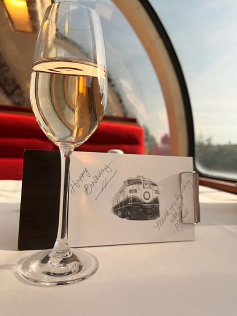 Champagne, wine ,wine train ,views  , birthday ,luxury Champagne Glass Aesthetic, Train View, Wine Train, Glass Aesthetic, Holiday Destinations, Travel Aesthetic, Champagne, Wine, Train