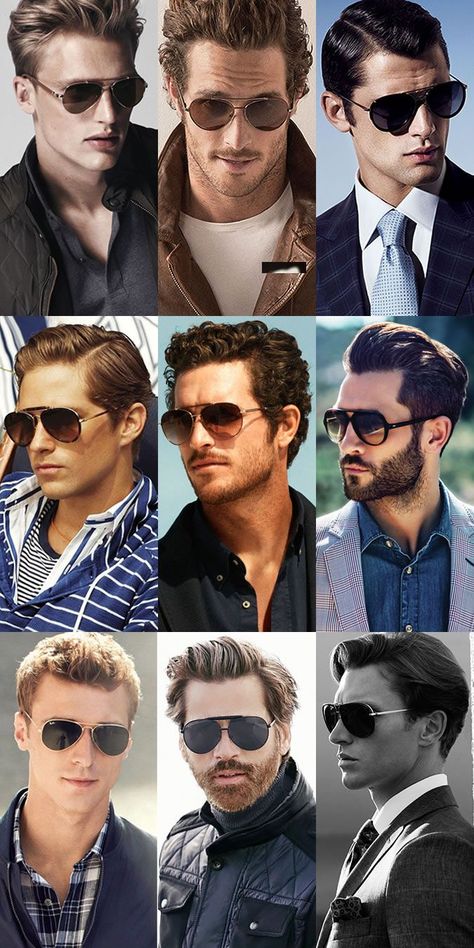 Face Shape Sunglasses, Oval Face Men, Best Mens Sunglasses, Glasses For Your Face Shape, Sunglasses Men Vintage, Mens Sunglasses Fashion, Sunglasses Outfit, Aviator Sunglasses Mens, Tom Ford Sunglasses