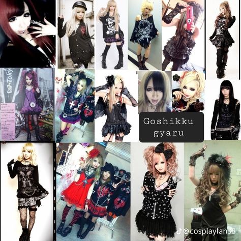 Dark Gyaru Fashion, Dark Gyaru, Gyaru Goth, Aesthetic Duck, Goth Gyaru, Goshikku Gyaru, Agejo Gyaru, Gyaru Fashion, Scene Kids