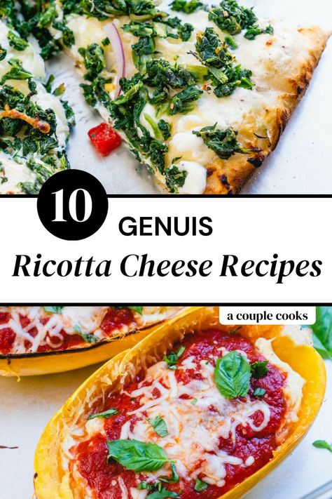 Lasagna Recipe Vegetarian, Recipes Using Ricotta Cheese, Whipped Ricotta Recipe, Recipe Using Ricotta, Gnocchi Recipes Homemade, Pizza Lasagna, Ricotta Cheese Recipes, Winter Salad Recipes, Ricotta Gnocchi