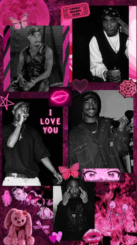 #tupac#2pac#pink Aaliyah And Tupac, Girly Punk, Board Themes, Vision Board Themes, Rappers Aesthetic, 90s Rappers Aesthetic, Tupac Wallpaper, 90s Rappers, Tupac Quotes