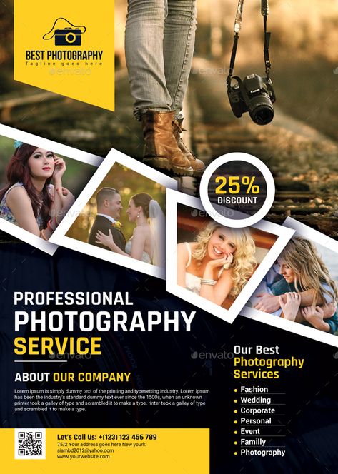 Collage Flyer, Photography Flyers, Photoshop Design Ideas, Poster Photography, Wedding Album Design, Camera Logo, Visiting Card Design, Photography Business Cards, Graphic Design Flyer