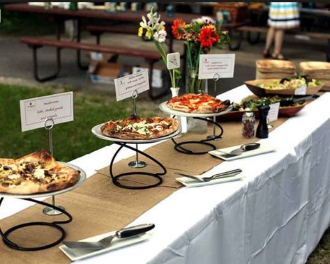 Catered pizza at a wedding? Taco truck? | Weddings, Planning | Wedding Forums | WeddingWire Pizza At A Wedding, Wedding Taco Truck, Pizza Dinner Party, Pizza Wedding, Rehearsal Dinner Planning, Pizza Catering, Pizza Buffet, Rehearsal Dinner Decorations, Pizza Salad