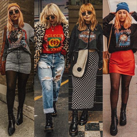 nicole a sereda (@nicolealyseee) • Instagram photos and videos Nicole Alyse, Look Grunge, Clothing Aesthetic, Outfit Inspired, Look Rock, Perfect Closet, Rock Outfits, Back To College, Clothing Inspiration