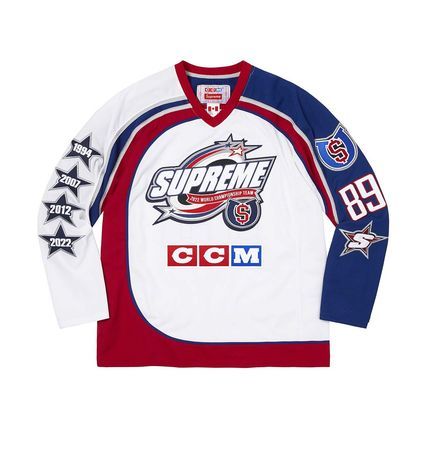 Supreme Outfit, Ccm Hockey, Supreme Clothing, Stars Hockey, Sport Shirt Design, Hype Clothing, Black Men Fashion Swag, Retro Sport, Shirt Design Inspiration