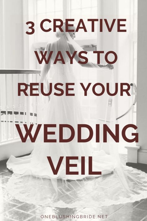 Upcycle Wedding Veil, Framed Wedding Veil, Wedding Veil Repurpose, What To Do With Veil After Wedding, Repurposed Wedding Veil, Wedding Veil Display Ideas, How To Wear A Wedding Veil, Veil Repurpose, Wedding Veil Ideas