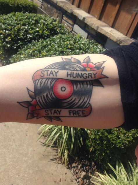 My friend Ben's tattoo gaslight anthem lyrics Gaslight Anthem Tattoo, Gaslight Anthem Lyrics, Record Tattoo, The Gaslight Anthem, Gaslight Anthem, Tattooed Woman, Lyrics Tattoo, Tattoo Concepts, X Tattoo