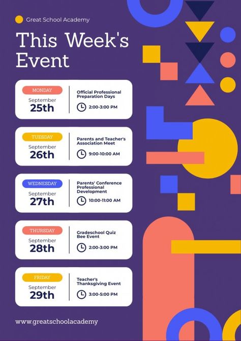 25 Poster Ideas, Templates, and Tips for Creative Inspiration - Piktochart Event Agenda Design Layout, Bold Advertising, Calendar Poster Design, Event Poster Inspiration, Event Poster Design Inspiration, Event Agenda, Agenda Design, Event Poster Template, Creative Calendar