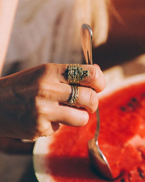 @cleopatrasbling on ig: A watermelon a day... or gelù di anguria ☀️🍉 📷 @oh.so.mellow Jewellery Product Photography, Watermelon Jewelry, Foodie Pics, Jewellery Photography Inspiration, Jewellery Photography, Jewelry Styling, Jewelry Photography Styling, Fruit Jewelry, Fruit Earrings