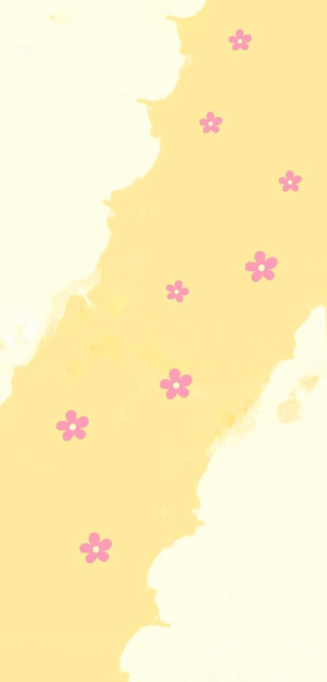 Pink Yellow Green Wallpaper, Daffodils Tattoo, Yellow And Pink Background, Pink And Yellow Wallpaper, Yellow Stuff, Happy Graphics, Yellow Wallpapers, Dorm Aesthetic, Hamilton Wallpaper