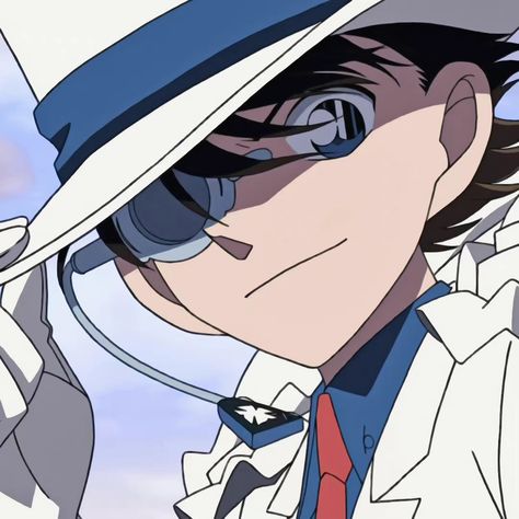 Kaito Kid Icon, Detective Conan Icon, Kid Kaito, Conan Detective, Kuroba Kaito, Kaito Kuroba, Kid Detectives, Detective Conan Wallpapers, Animation Art Character Design