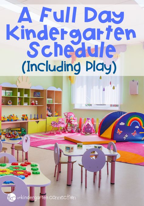 A Full Day Kindergarten Schedule that is filled with learning AND play. I am a huge advocate for play in the classroom. I am very blessed to teach in a place where play is not only supported but a part of every kindergarten classroom daily. This is our full day Kindergarten detailed schedule.    #teacherlife #teacheradvice #playfullearning #kindergartenteacher Ece Kindergarten Activities, Visual Kindergarten Schedule, A Day In Kindergarten, Kindergarten Play Based Learning, Play In Kindergarten, Games To Play With Kindergarteners, Kindergarten Class Schedule, Playdates Ideas, Kindergarten Daily Schedule