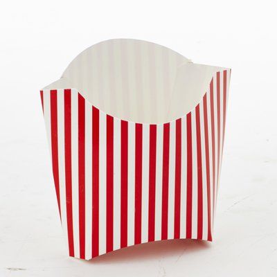 Bala French Fries Paper Disposable Box (Set of 12) Color: Stripe Red Sprinkles Birthday Party, Block Birthday Party, Fry Box, Fries Chicken, Party Supply Kits, Thanksgiving Paper, Chicken Tender, Tea Party Setting, Rainbow Parties