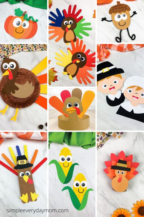 Cute Thanksgiving Crafts, Turkey Handprint Craft, Turkey Crafts Kids, Colorful Turkey, Thanksgiving Crafts For Toddlers, Activity For Kindergarten, Fun Thanksgiving Crafts, Thanksgiving Crafts Preschool, Turkey Handprint