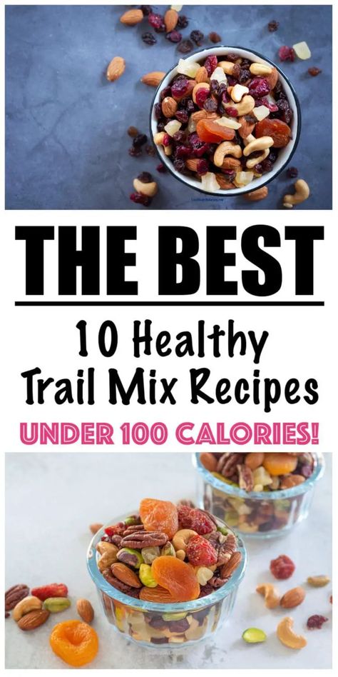 Recipes Under 100 Calories, Homemade Trail Mix Recipes, Low Calorie High Protein Snacks, Healthy Trail Mix Recipes, Healthy Low Calorie Dinner, Trail Mix Snack, Healthy Trail Mix, Free Popcorn, Trail Mix Recipes