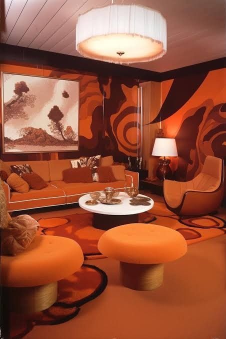 rick james’ house - (1979) 70s House Exterior, Groovy Interiors, Vintage Maximalist Decor, Groovy Room, 70s Interior Design, 70s House, 70s Interior, Rick James, Tranquil Bedroom