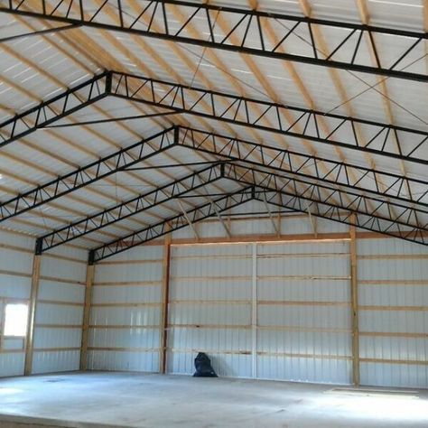 Pole Barn Kits Prices, Covered Arena, Pole Barn Builders, Metal Pole Barns, Pole Barn Kits, Pole Barn Construction, Pole Barn Designs, Pole Barn Plans, Truss Design