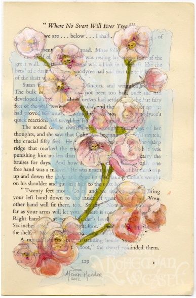 Book Art Painting, Altered Books Pages, Create Your Own Book, Altered Book Journal, Rasy Koni, Newspaper Art, Book Page Art, Altered Book Art, Dictionary Art