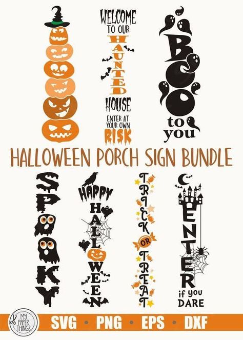 Halloween Porch sign svg bundle Halloween fonts #halloweenfonts fonts #fonts font #font 7.392 Halloween Sign Cricut, Porch Halloween Signs, Fall Porch Signs Svg, Vertical Halloween Signs, Circuit Halloween Projects, Cricut Halloween Decor, Halloween Boards Signs, Halloween Porch Signs Diy, Halloween Decorations Cricut