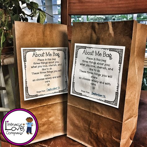 Paper bags have always been there to hold our "stuff" but it's time to give the paper bag the glory it deserves!  Here are 8 clever classroom uses that'll make you want to "brown bag" it this school year. All About Me Paper Bag Activity, All About Me Bags Kindergarten, All About Me Bag Printable Free, All About Me Bag Printable, All About Me Bags For Preschool, Preschool Orientation, All About Me Bag, All About Me Eyfs, All About Me Preschool Theme